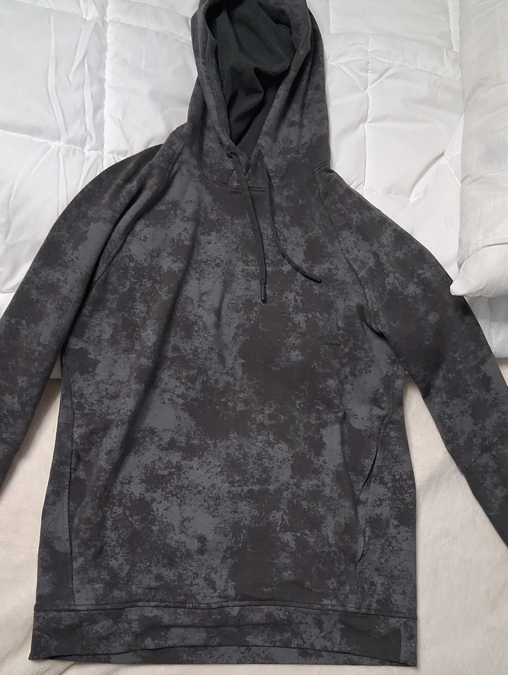 lululemon athletica Men's Gray and Charcoal Hooded Sweater